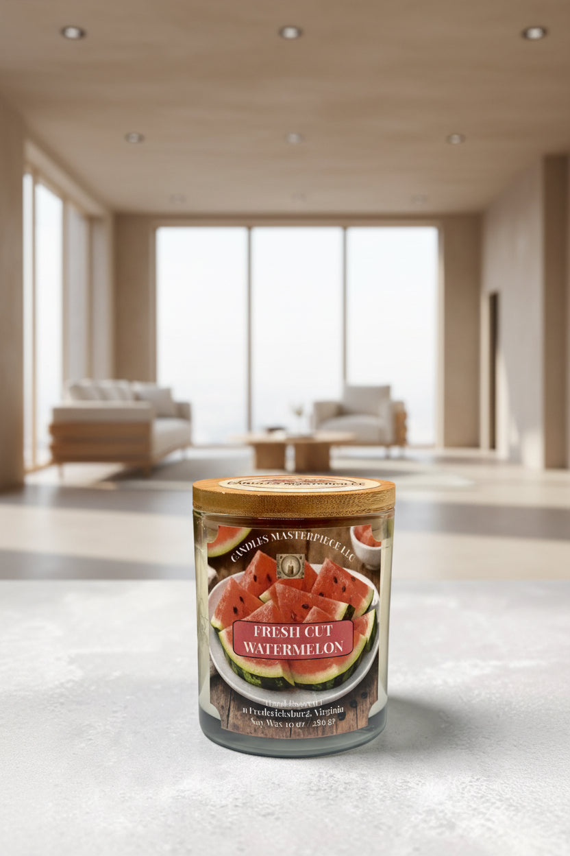 Fresh Cut Watermelon Soy Candle image 0