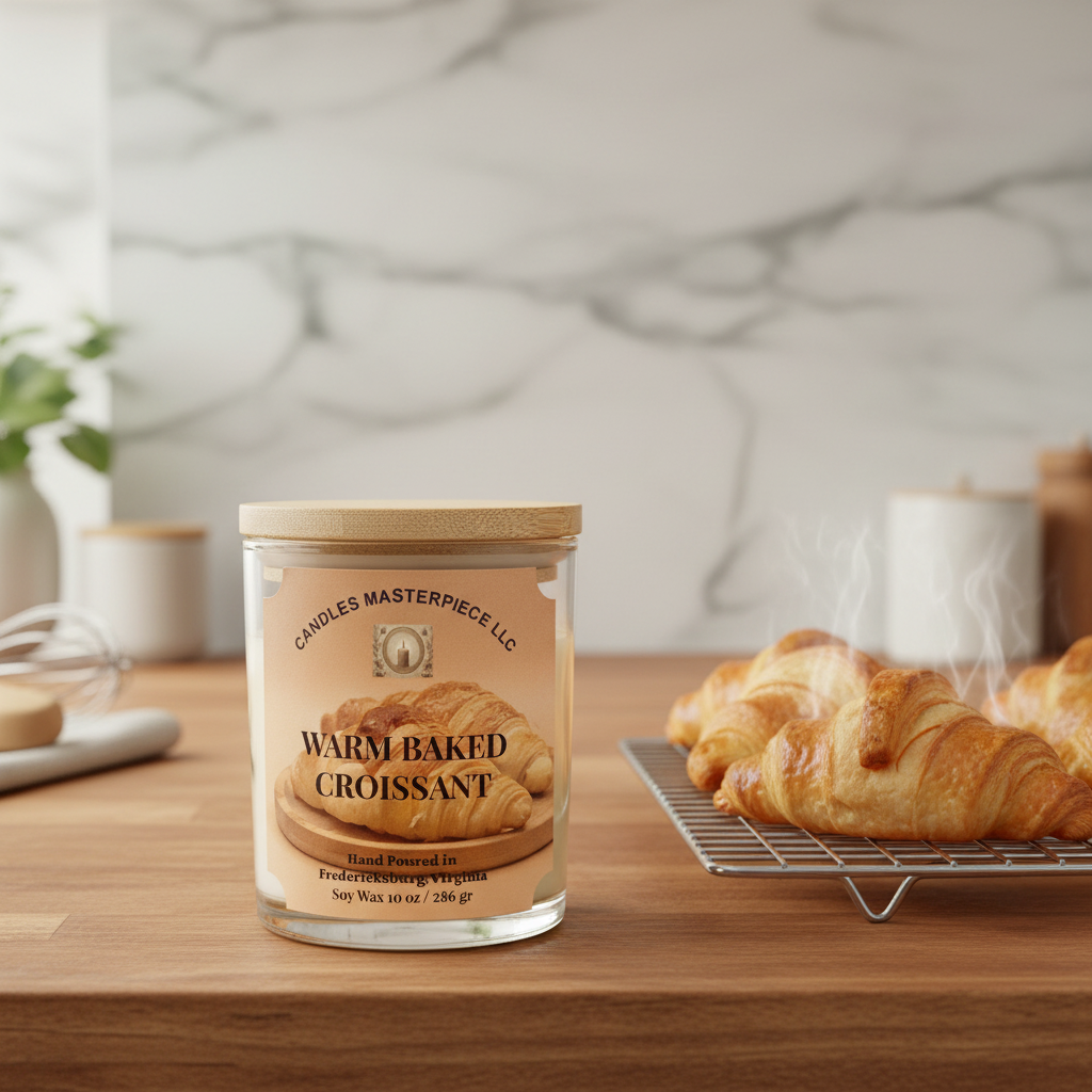 Warm Baked Croissant Soy Candle image 0