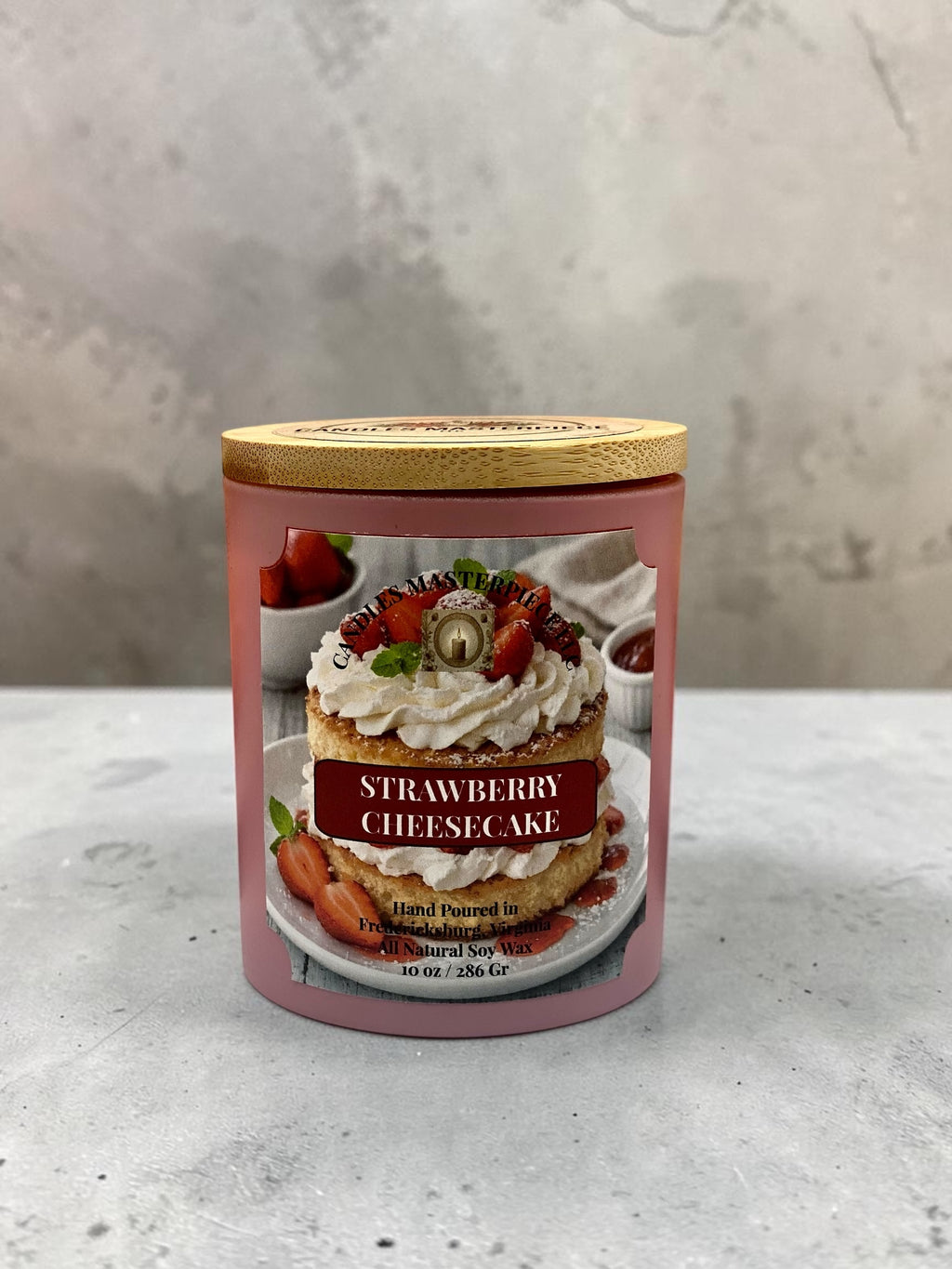 Strawberry Cheesecake Soy Candle image 2