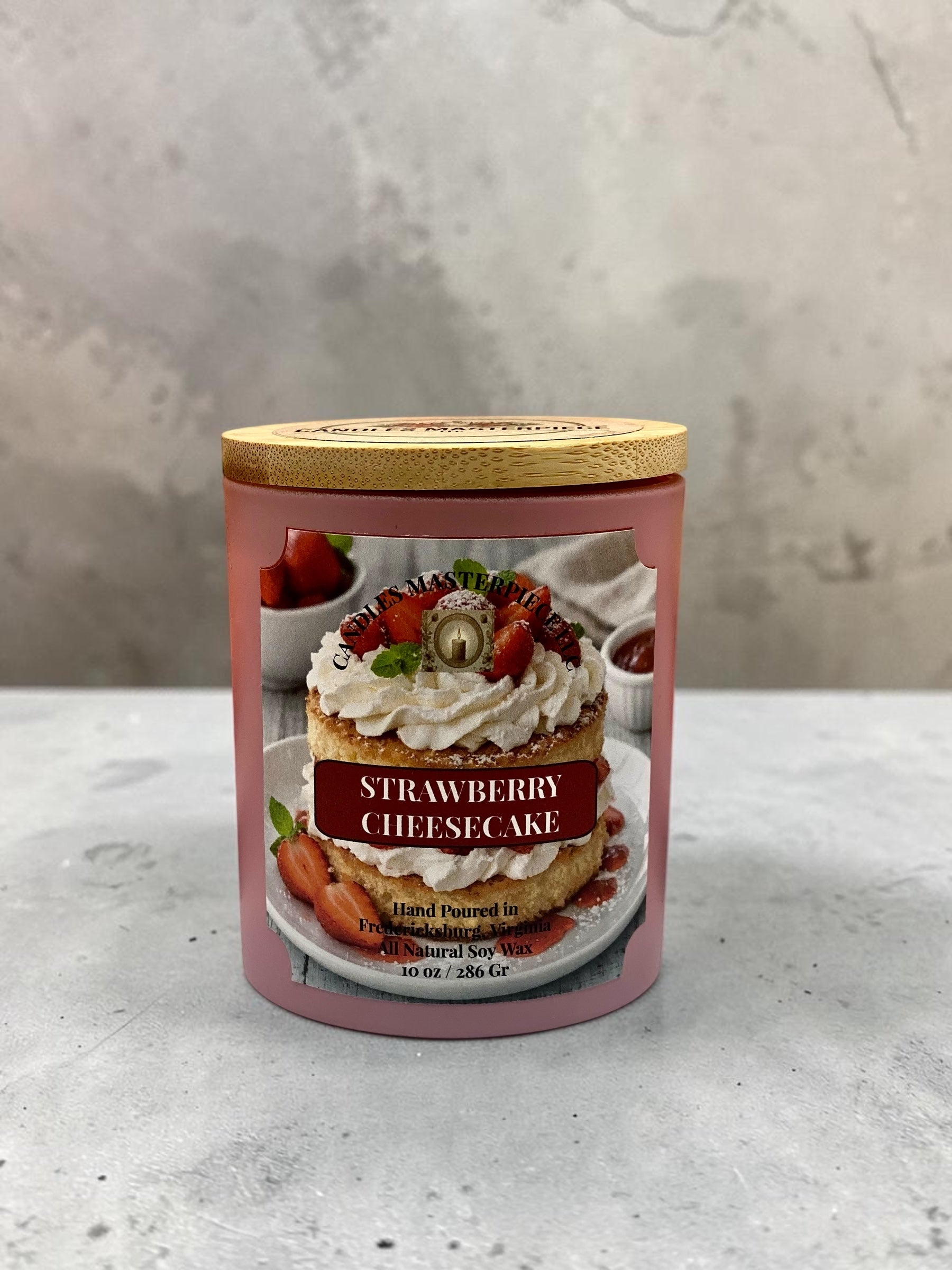 Strawberry Cheesecake Soy Candle image 2