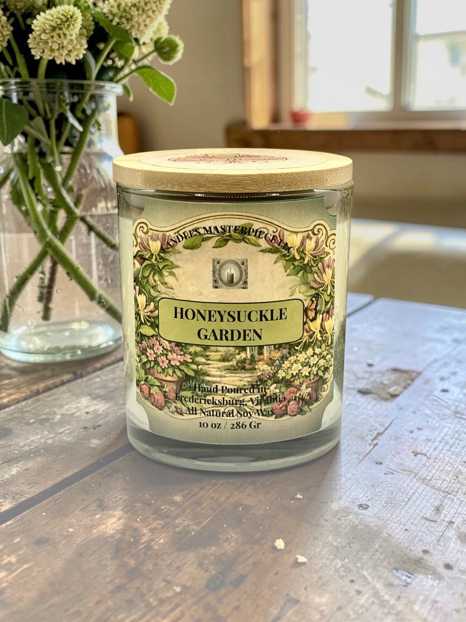 Honeysuckle Garden Soy Candle image 1