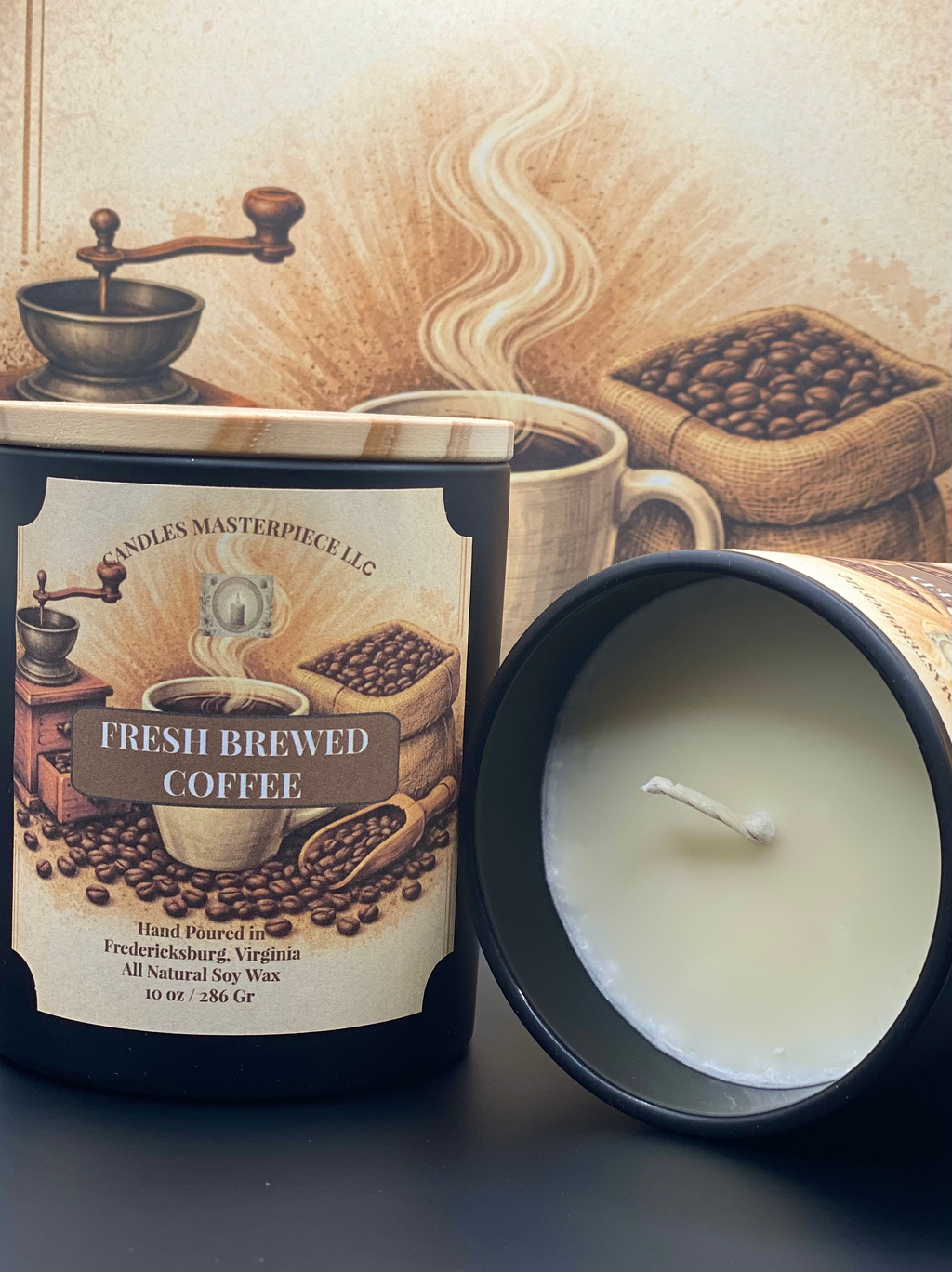 Fresh Brewed Coffee Soy Candle image 1