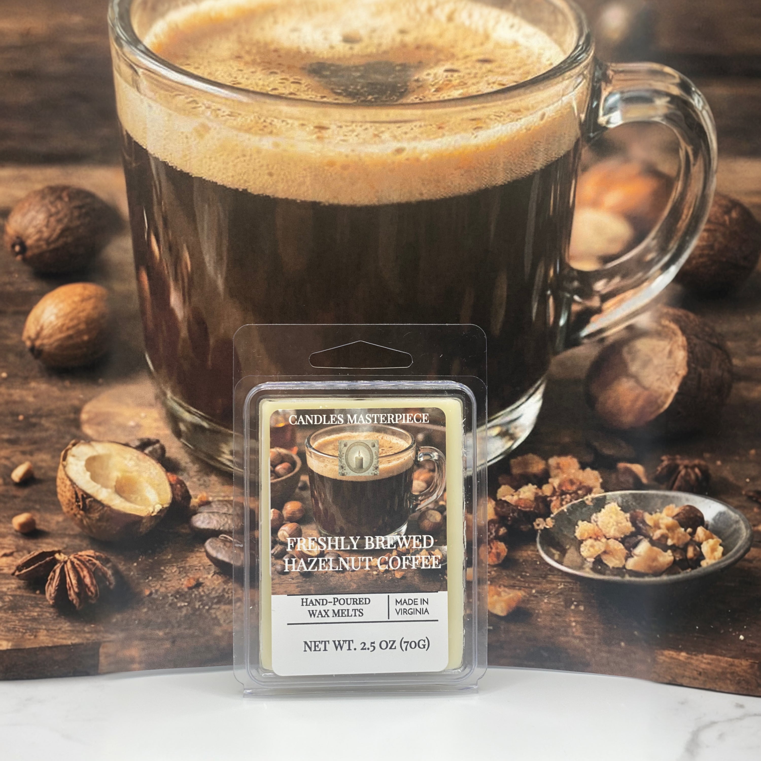 Fresh Brewed Hazelnut Coffee Wax Melt image 0