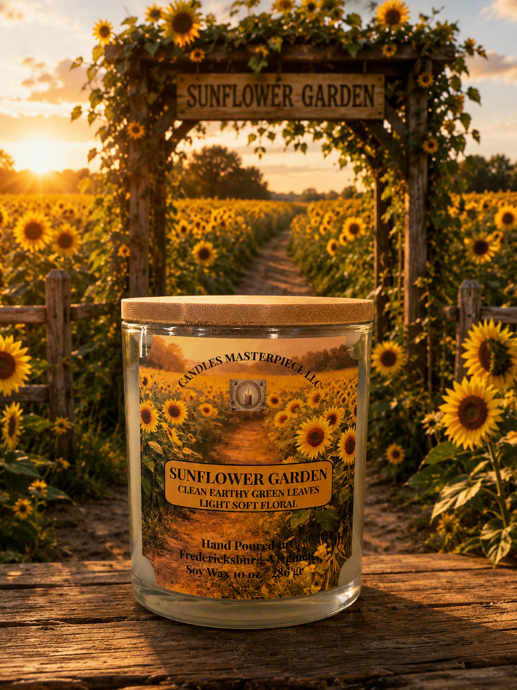 New Sunflower Garden Soy Candle