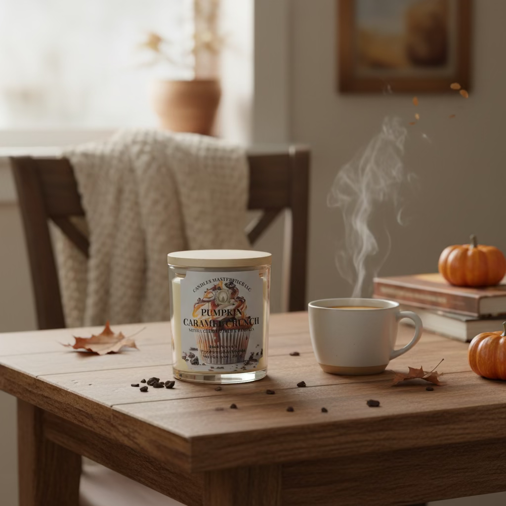 Pumpkin Caramel Crunch  Soy Candle