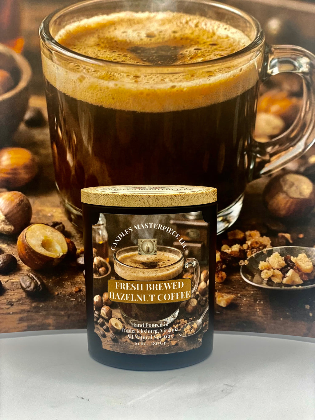 Fresh Brewed Hazelnut Coffee Soy Candle