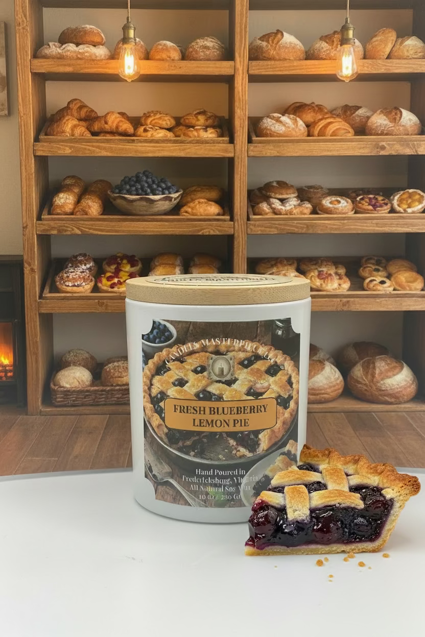 Fresh Blueberry Lemon Pie Soy Candle
