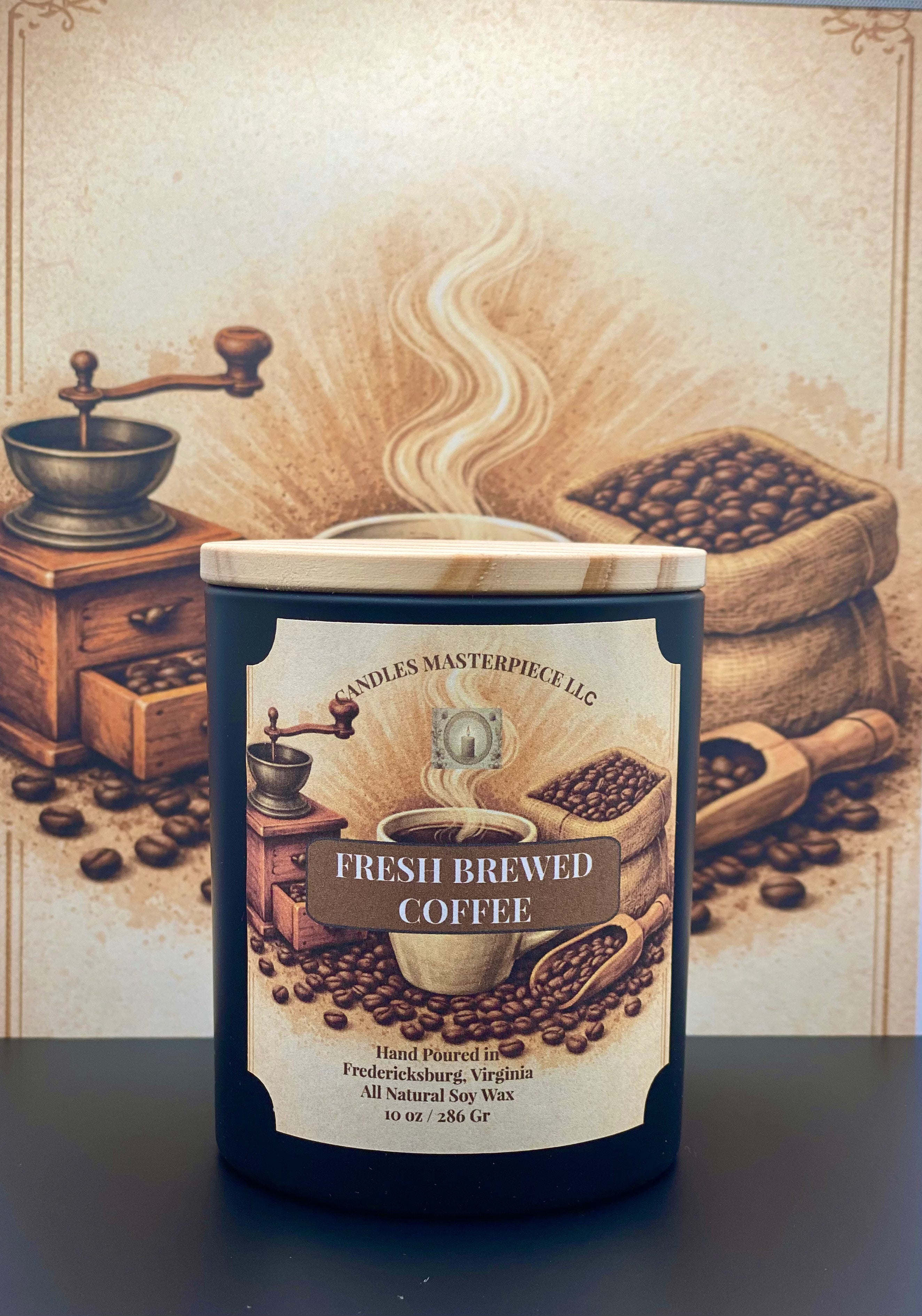 Fresh Brewed Coffee Soy Candle by Candles Masterpiece