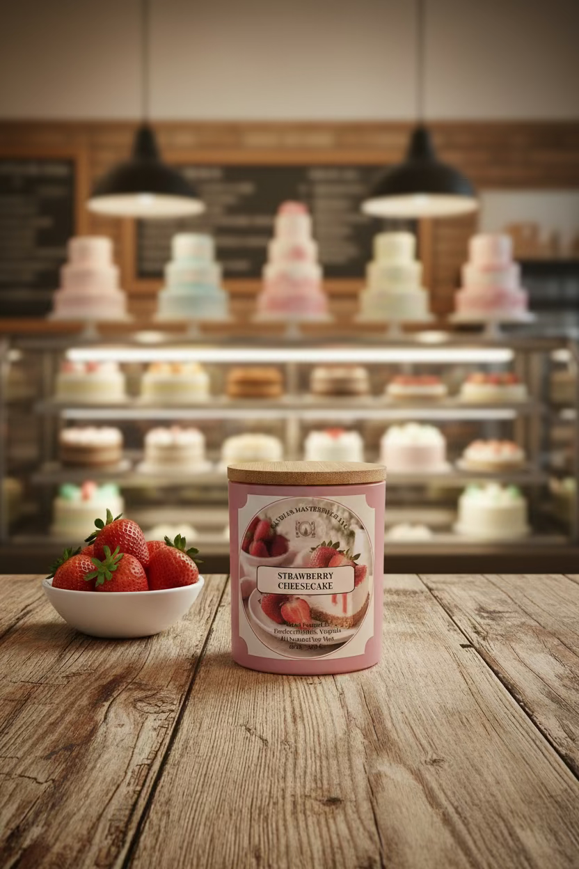 Strawberry Cheesecake Soy Candle