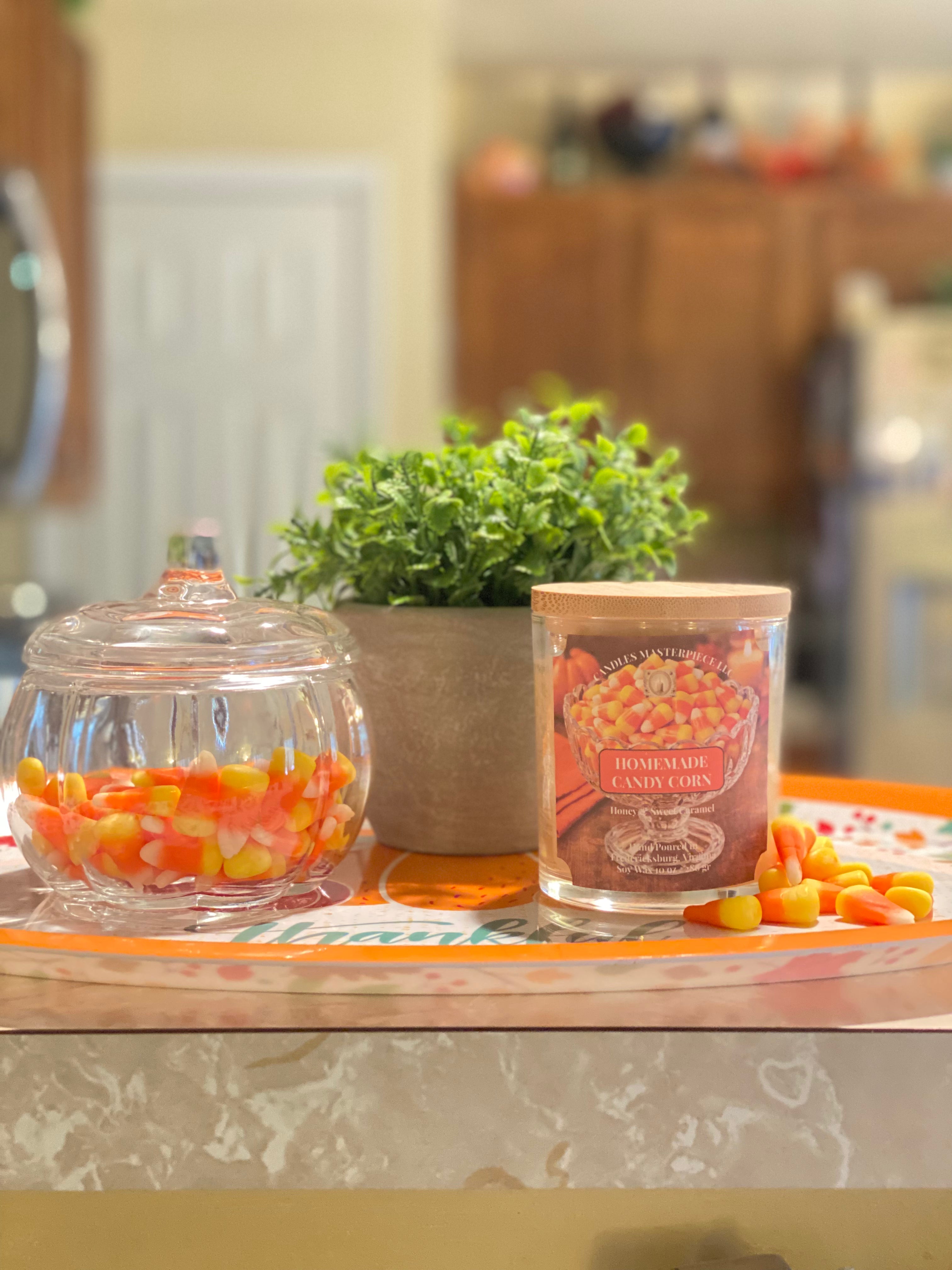 Homemade Candy Corn Soy Candle