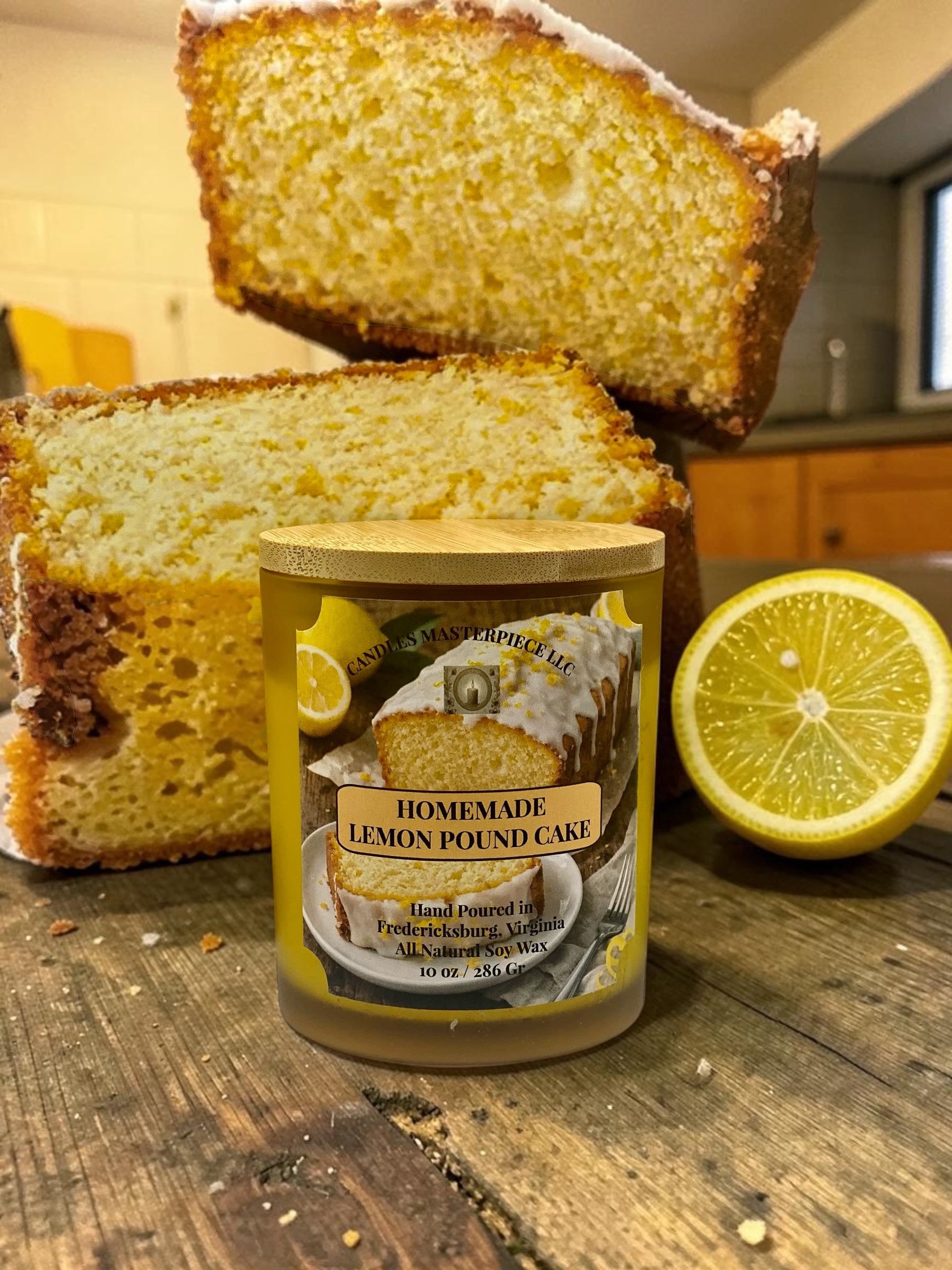 Homemade Lemon Pound Cake Soy Candle