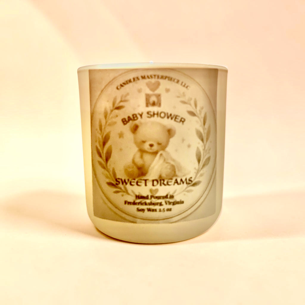 Sweet Dreams Baby Shower Candle by Candles Masterpiece