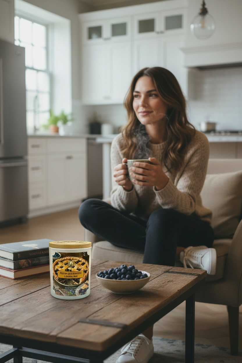 Fresh Blueberry Lemon Pie Soy Candle