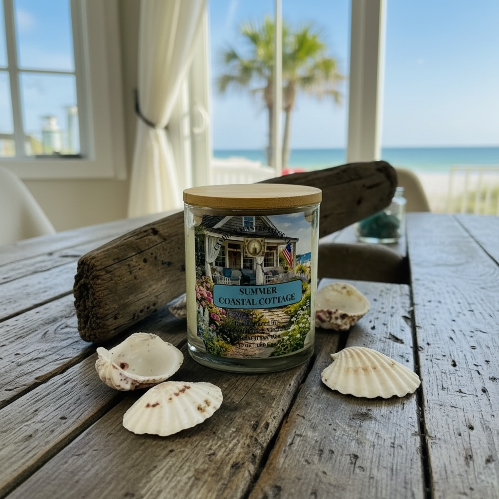 Summer Coastal Cottage Soy Candle