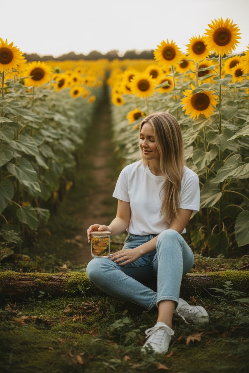 New Sunflower Garden Soy Candle