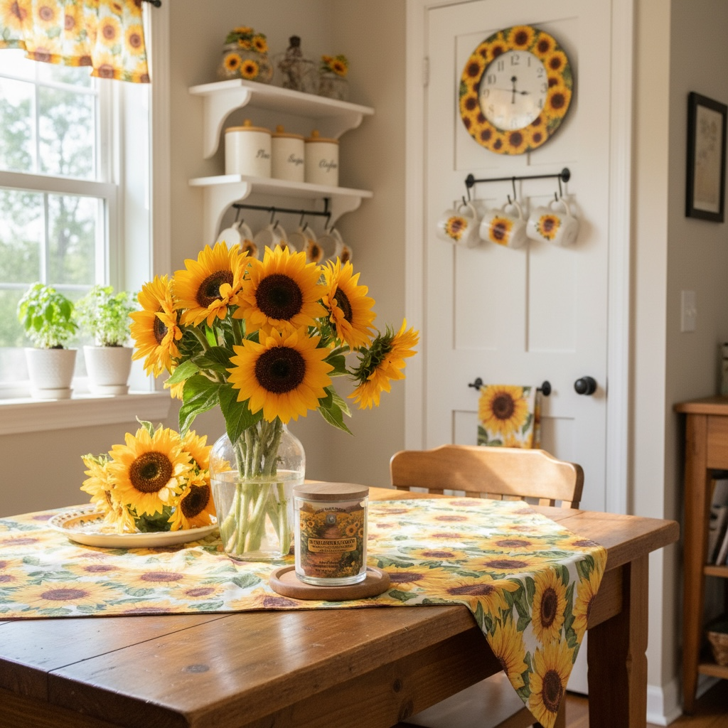 New Sunflower Garden Soy Candle