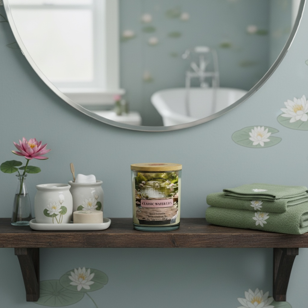 Classic Water Lily Soy Candles