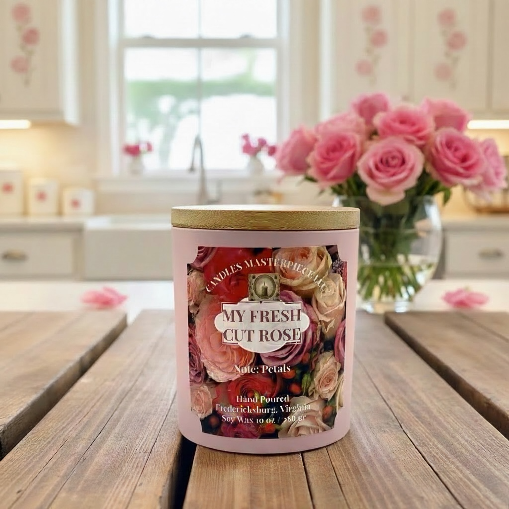 My Fresh Cut Rose Soy Candle
