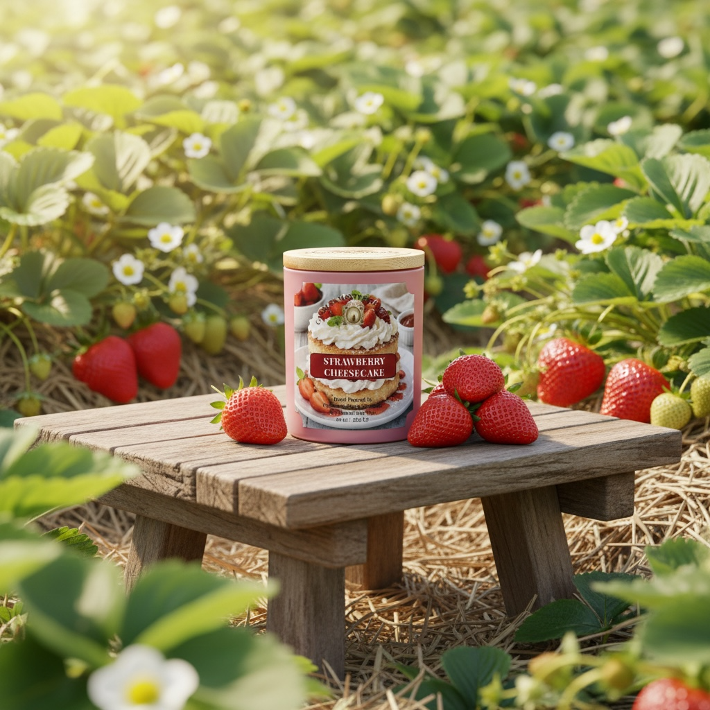 Strawberry Cheesecake Soy Candle