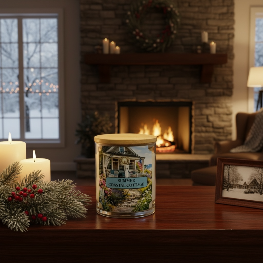 Summer Coastal Cottage Soy Candle