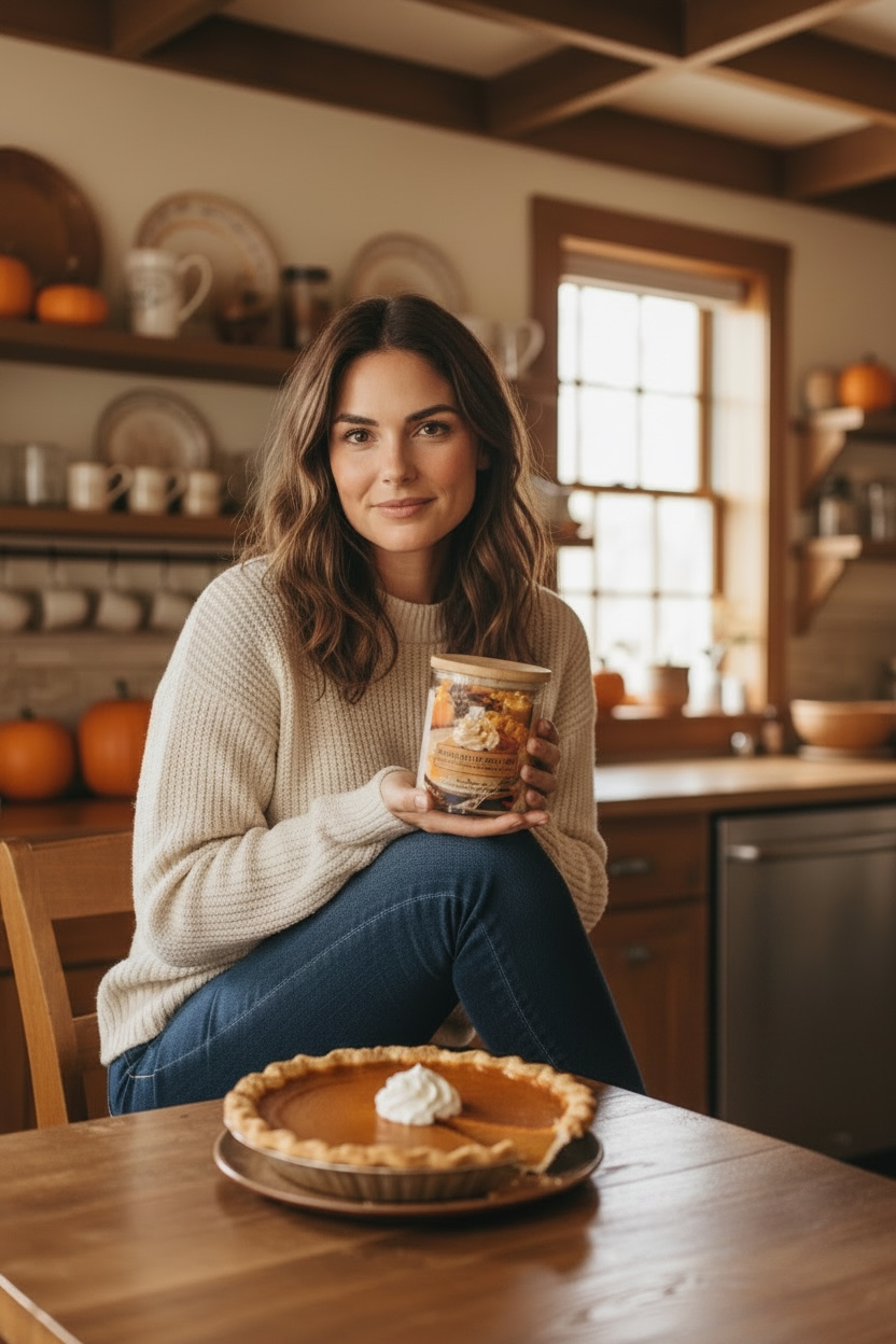 Homemade Pumpkin Pie Soy Candle