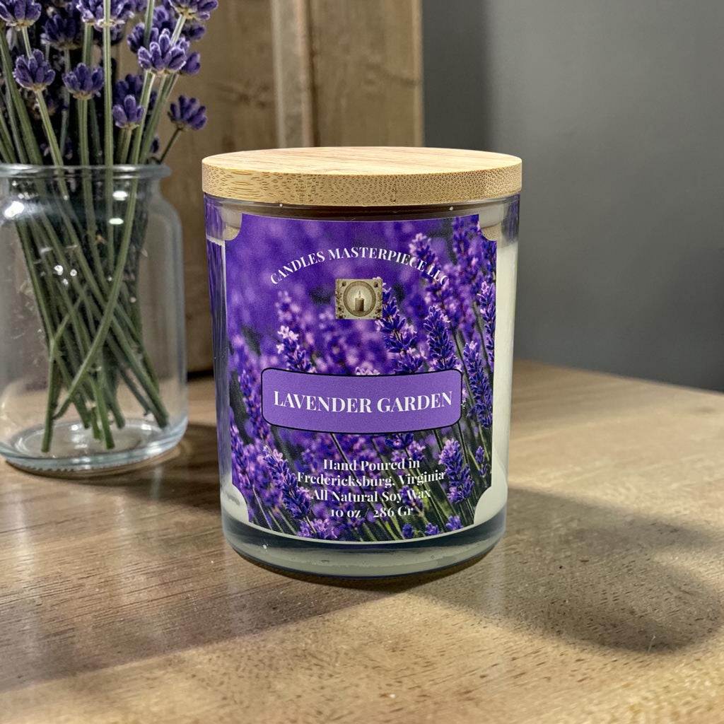 Lavender Garden Soy Candle image 0