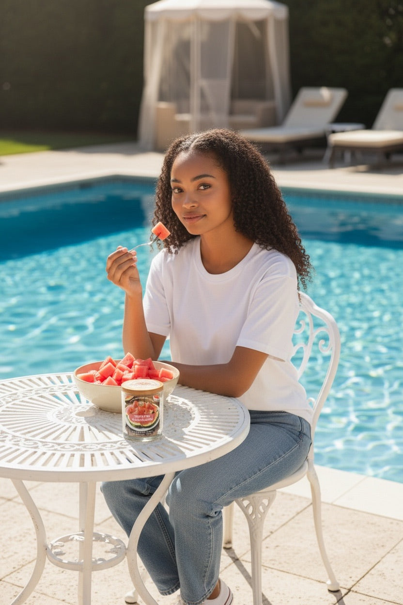Fresh Cut Watermelon Soy Candle image 1