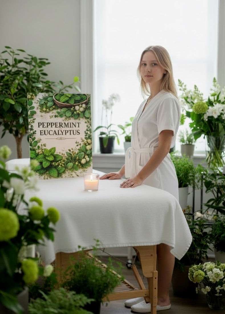 Peppermint & Eucalyptus Soy Candle image 1