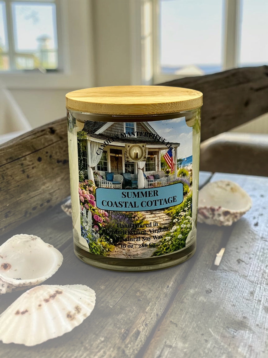 Summer Coastal Cottage Soy Candle image 1