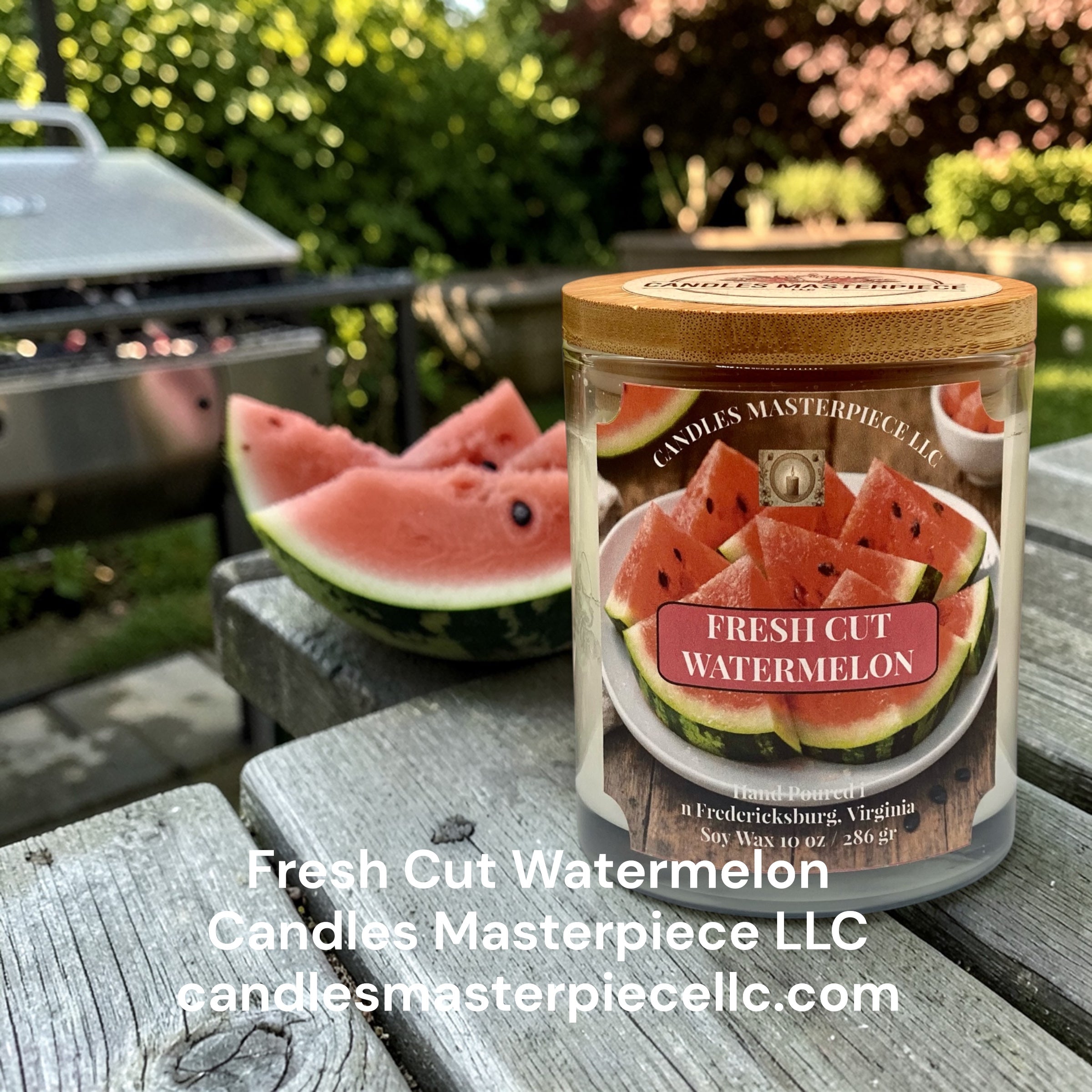 Fresh Cut Watermelon Soy Candle image 4