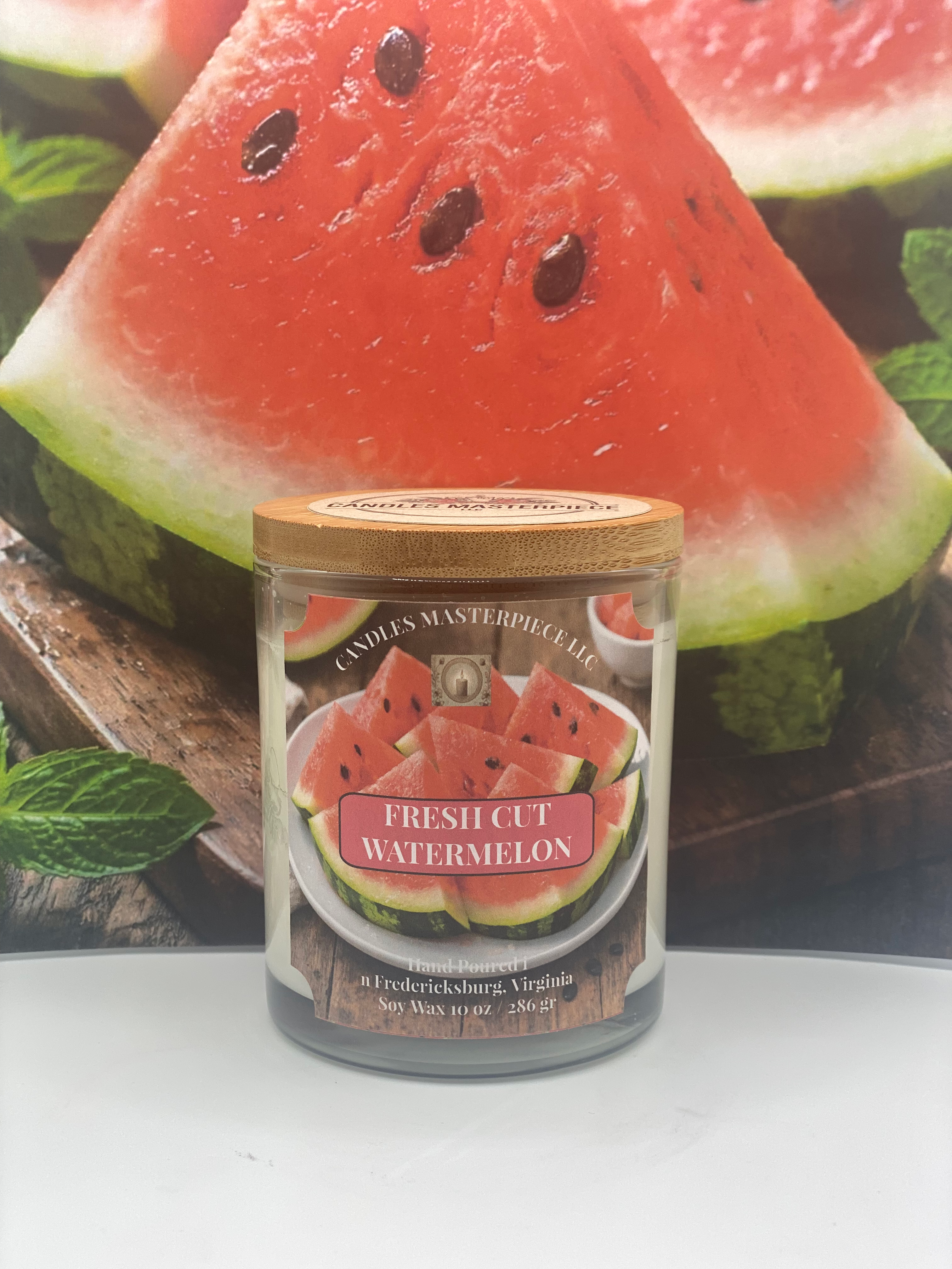 Fresh Cut Watermelon Soy Candle image 3