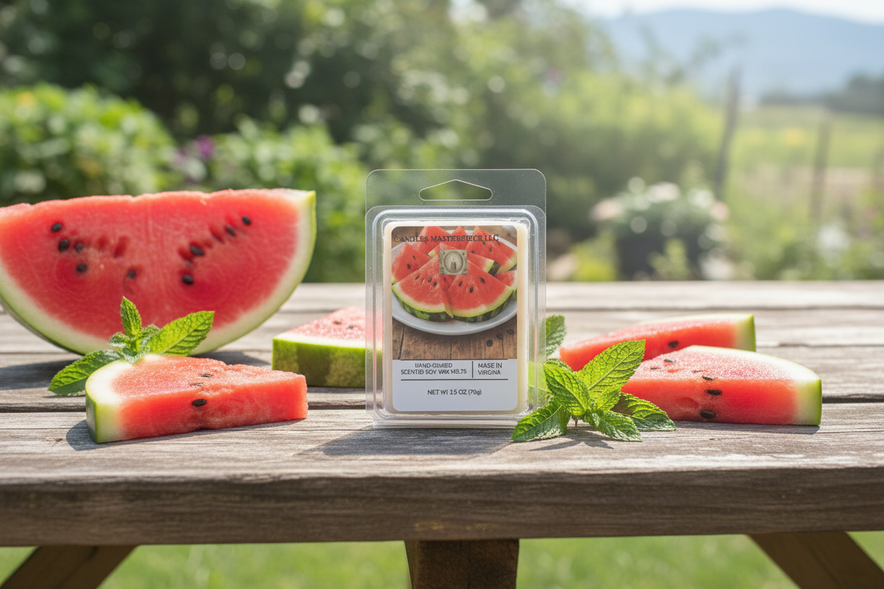 Watermelon Wax Melt Summer Background
